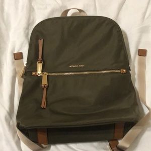 Olive Green Nylon Michael Kors backpack